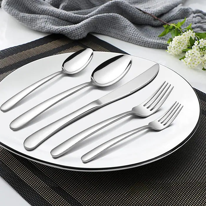 40-Piece Heavy Duty Silverware Set, HaWare Stainless Steel