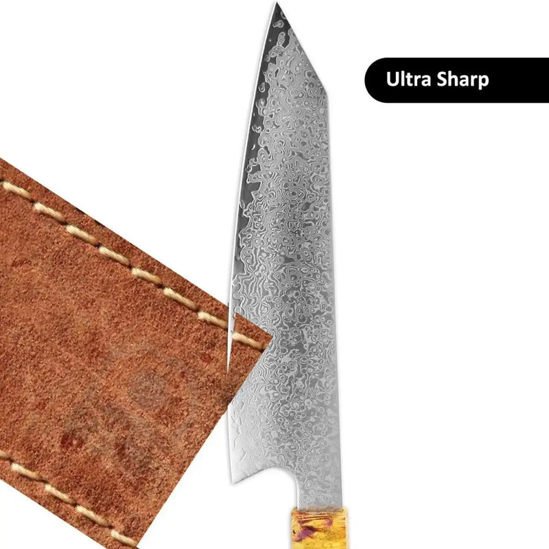 XITUO Damascus Chef Knife 8 Inch Japanese Knife Sharp Cleaver Solid Wood Handle Cooking Tool