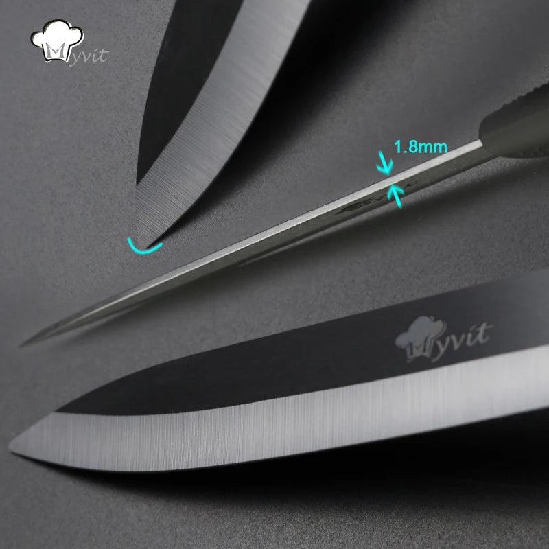 Ceramic Knife 3" 4" 5" 6" inch Zirconia Knife Black Blade Kitchen Knives Paring Fruit Cooking Set