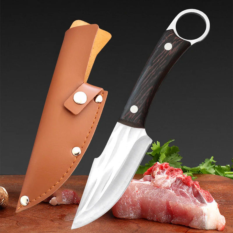 Boning Knives Filleting Knife Cleaver Kitchen Knife Hand Forged Chef Butcher Knife Stainless Steel