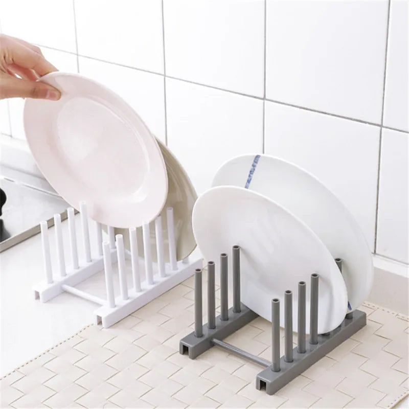 Kitchen Organizer Pot Lid Rack Holder Cooking Dish Rack Pan Cover Stand Kitchen Accessories