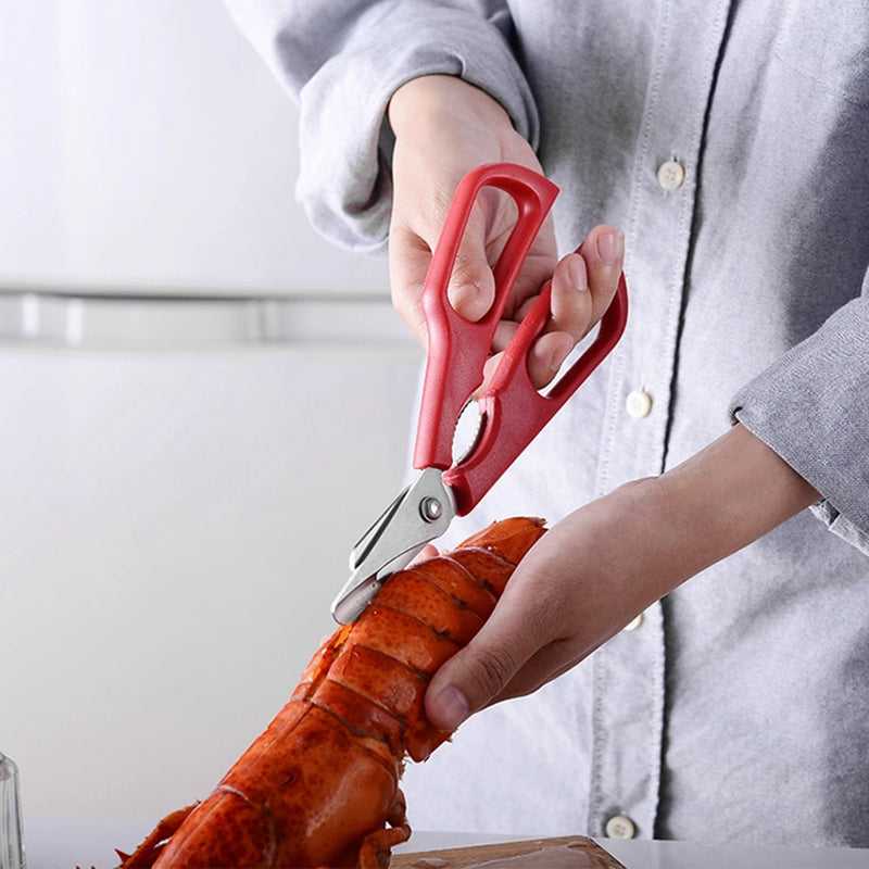 Home Lobster Shrimp Fish Snip Shell Seafood Scissors Crab Scissors Vegetables Cutter Kitchen Tool