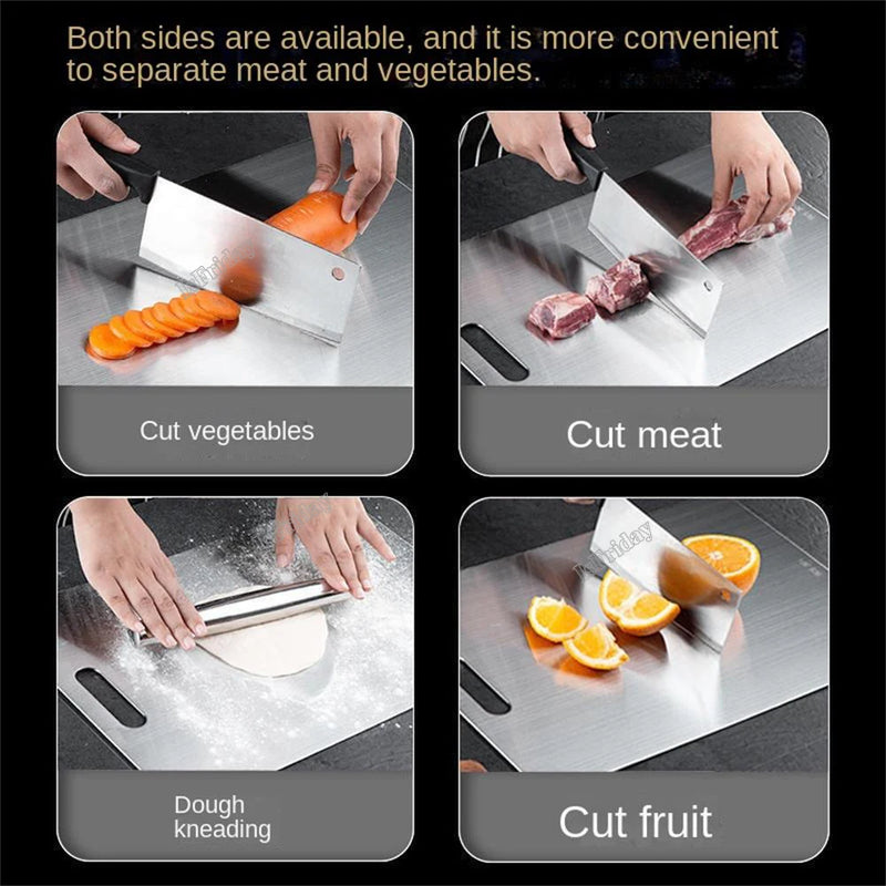 Thickened Stainless Steel Cutting Board Antibacterial and Mildew-proof Household Cutting Board