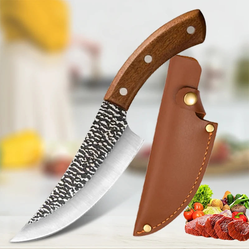 Boning Knife Kitchen Cutting Tool Stainless Steel Chef Peeling Knife BBQ Slicing Knives Cleaver