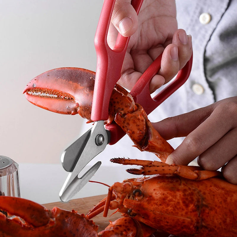 Home Lobster Shrimp Fish Snip Shell Seafood Scissors Crab Scissors Vegetables Cutter Kitchen Tool