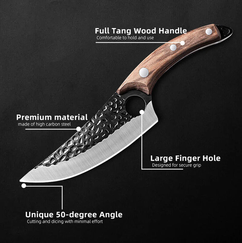 Meat Cleaver Butcher Boning Knife Chef Knife set Kitchen Handmade Forged Outdoor Hunting Fish Knife