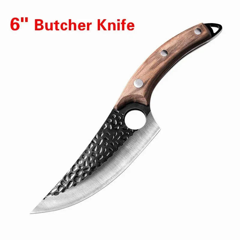 Handmade Stainless Steel Kitchen Boning Knife Fishing Knife Serbian Cleaver Chef Butcher Kitchen Knives Forged in Fire Knives