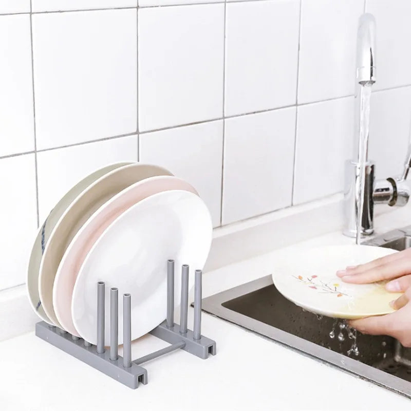 Kitchen Organizer Pot Lid Rack Holder Cooking Dish Rack Pan Cover Stand Kitchen Accessories