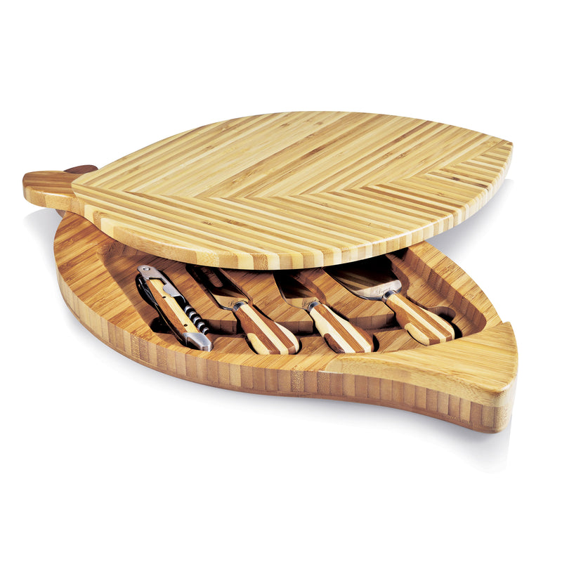 Leaf Cheese Cutting Board & Tools Set, (BAMBOO)