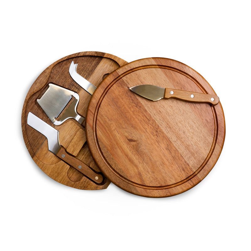 ACACIA CIRCO Cheese Cutting Board & Tools Set, (ACACIA WOOD)