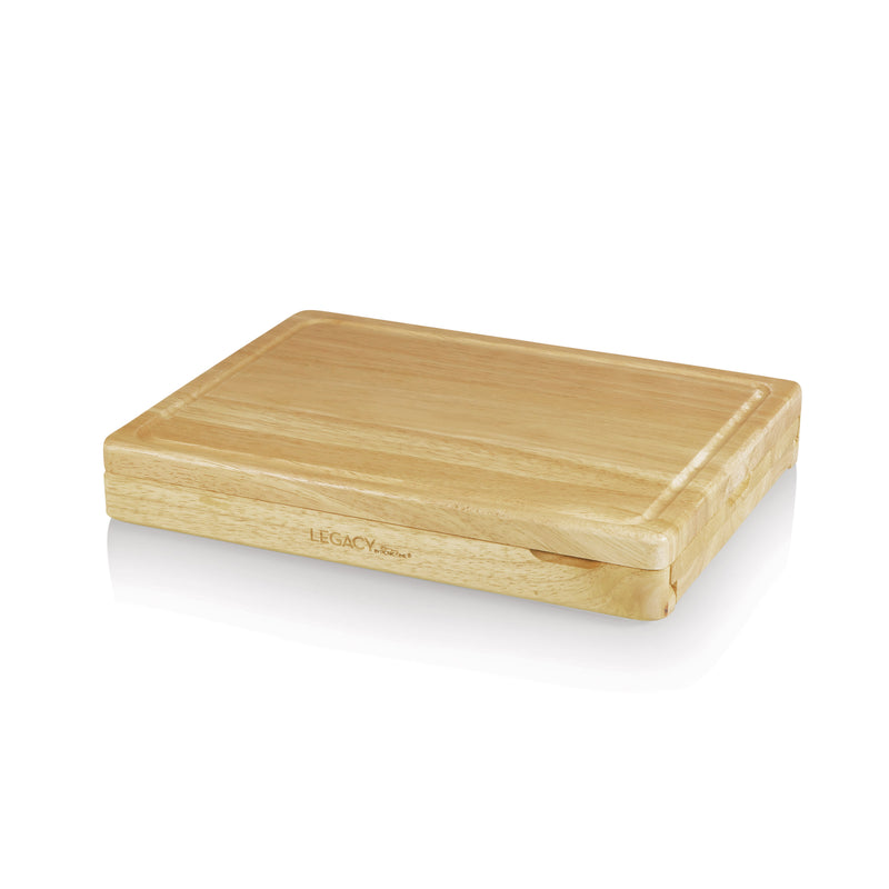 ASIAGO Cheese Cutting Board & Tools Set, (RUBBERWOOD)