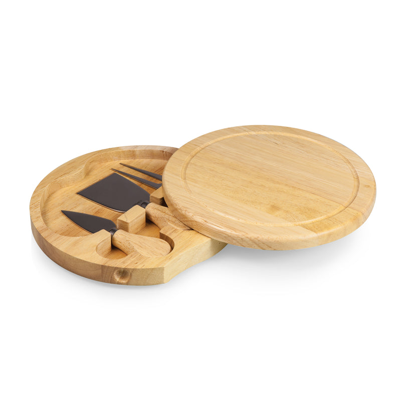 BRIE Cheese Cutting Board & Tools Set, (Rubberwood)