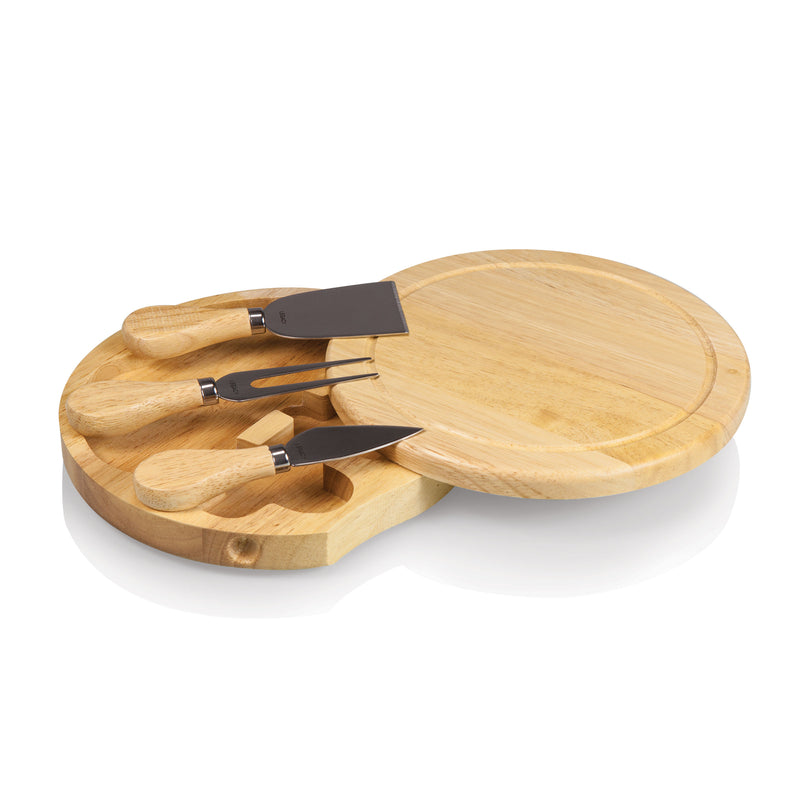 BRIE Cheese Cutting Board & Tools Set, (Rubberwood)