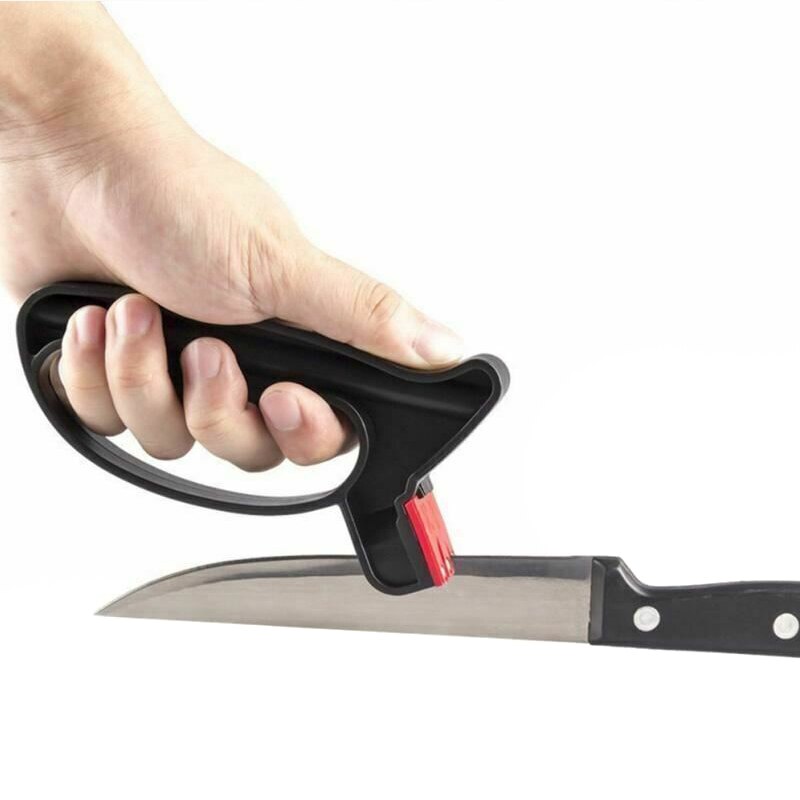 2 In 1 Professional Handheld Sharpener Scissors Blades Sharpening Tool Kitchen Knives  Accessories