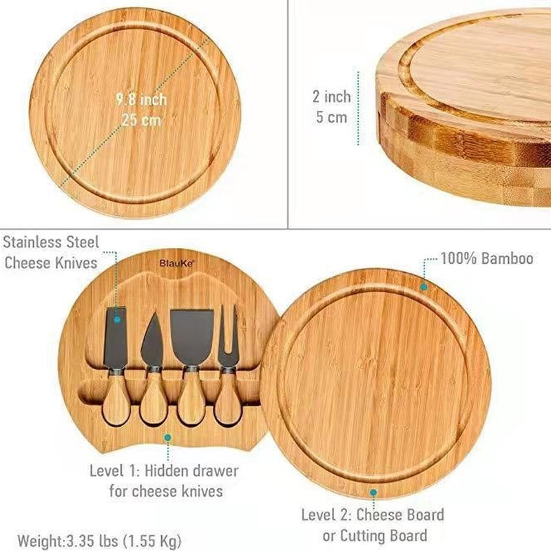 Wooden Sliding Drawer Rotating Plate For Cutting