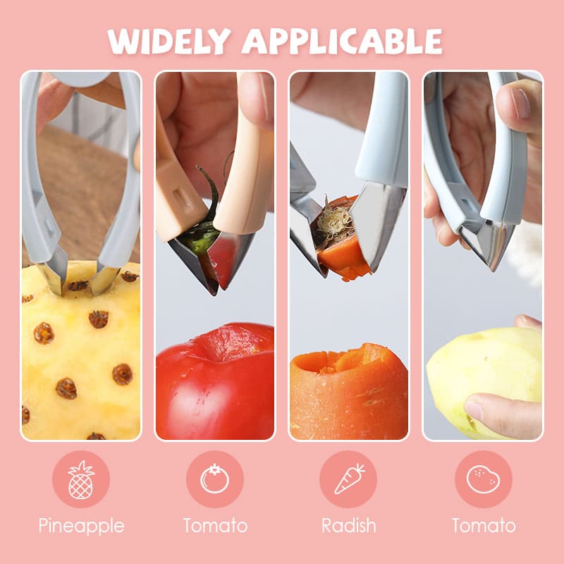 Multifunctional Cleaning Sheller Seed Remover Tweezers Peeler Stainless Steel Pineapple Tweezer