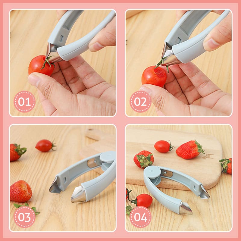 Multifunctional Cleaning Sheller Seed Remover Tweezers Peeler Stainless Steel Pineapple Tweezer